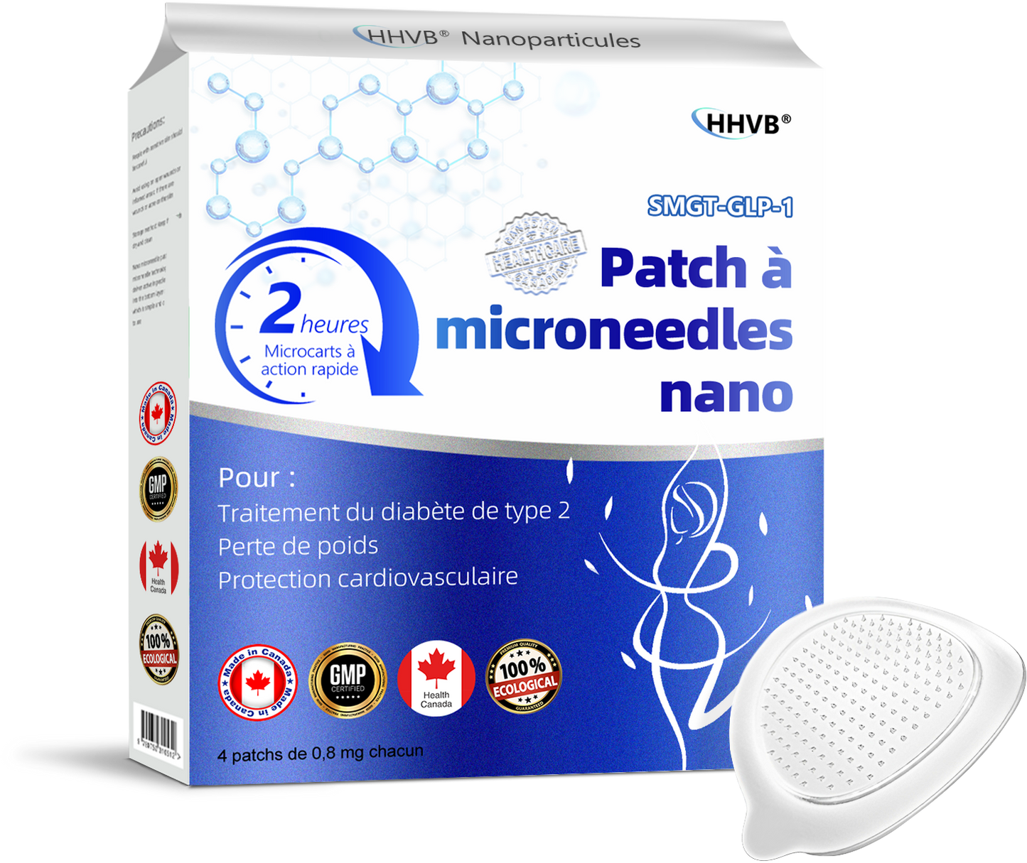 【Dernier jour de promotion : 70 % de réduction🏆🔥】𝐇𝑯𝑽𝐁® Patch à microneedles nano NIDDK-Tirzépatide 🔬(Zéro douleur, soulagement 24h/24 et 7j/7 | Perdez 9 kg RAPIDEMENT | 90 % de réduction de sucre