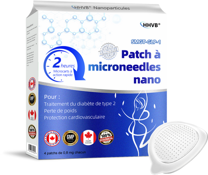 【Dernier jour de promotion : 70 % de réduction】𝐇𝑯𝑽𝐁®🍀 Patch à microneedles nano NIDDK-Tirzépatide 🌟（Zéro douleur, soulagement 24h/24 et 7j/7 | Perdez 9 kg RAPIDEMENT | 90 % de réduction de sucre )