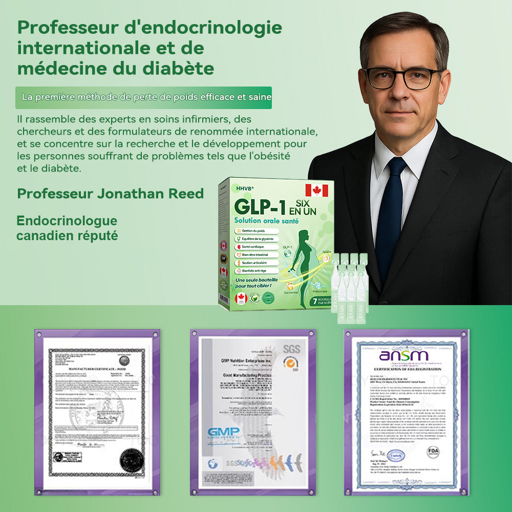 Boutique officielle|𝐻𝑯𝐕𝐁®💎💎𝐆𝐿𝑃-1 SIX IN-ONE Solution de santé liquide oral (Juste une dose par jour, changements visibles en 7 jours) ✅ Pour l'obésité, la santé cardiovasculaire, le diabète, l'apnée du sommeil, les problèmes articulaires, et plus encore