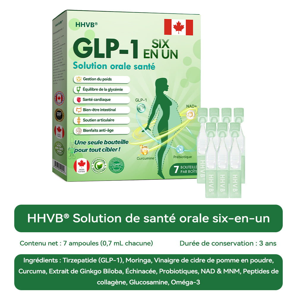 Boutique officielle|𝐻𝑯𝐕𝐁®💎💎𝐆𝐿𝑃-1 SIX IN-ONE Solution de santé liquide oral (Juste une dose par jour, changements visibles en 7 jours) ✅ Pour l'obésité, la santé cardiovasculaire, le diabète, l'apnée du sommeil, les problèmes articulaires, et plus encore